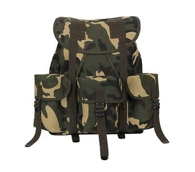 GI Type ACU Digital Laundry Bags Durable Military Camo Canvas Bag w/ Drawstring 