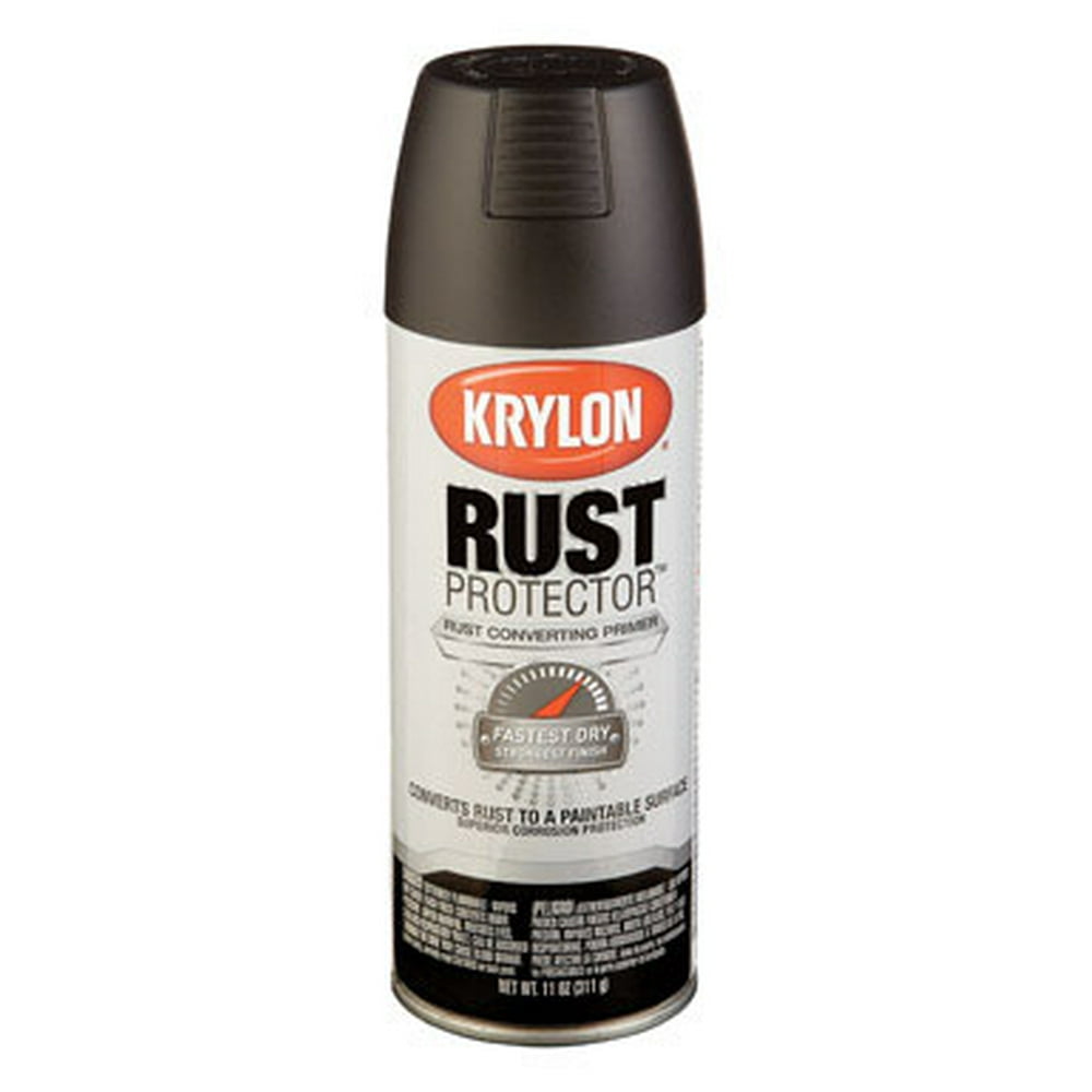 Krylon Rust Protector Spray Primer, Black, 11 Oz.