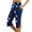 Dark Blue, variant on Summer Pants For Women High Waisted Drawstring Flag Print Slim Fit Capris Trouser Independence Day Dark Blue Running Lounge Pant L