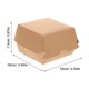 thumbnail image 4 of 30 cajas de hamburguesas de papel kraft antigrasa de grado alimenticio, desechables, para llevar, sándwiches, pasteles, aperitivos, picnics y fiestas., 4 of 5