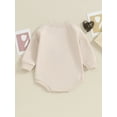 thumbnail image 4 of Bagilaanoe Newborn Baby Boy Oversized Romper Sweatshirt Long Sleeve Bodysuits Letter Print Pullover 3M 6M 12M 18M Infant Casual Tee Tops, 4 of 8