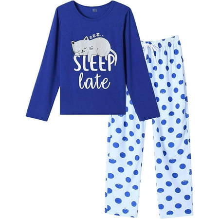 

Women Pajamas Cute Christmas Bear Sleepwear Long Sleeve Stripes Loungewear