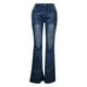 thumbnail image 4 of Pantalones pitillo elásticos de cintura media para mujer, pantalones ajustados con botones, pantalones acampanados, pantalones vaqueros Fridja  hfkajh103329, 4 of 5
