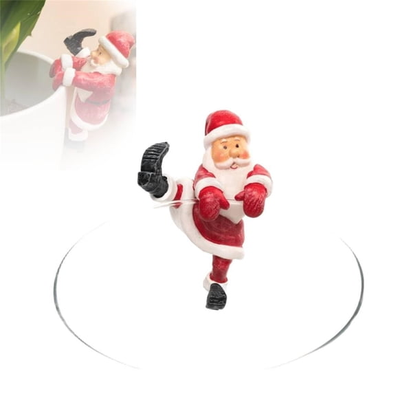 (Clearance) XIANXIAN Pot Buddies Christmas Santa Old Men Plant Pot Hanger Plant Buddy Christmas Planter Pot Plant Huggers for pots Christmas Decor Red