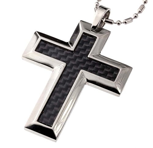 Stainless Steel Cross Kohls Mens Necklace Cross Men's LYNX
