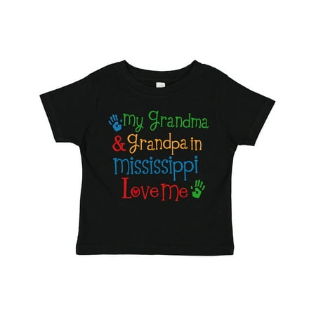 

Inktastic Mississippi Grandma Loves Me Gift Toddler Boy or Toddler Girl T-Shirt