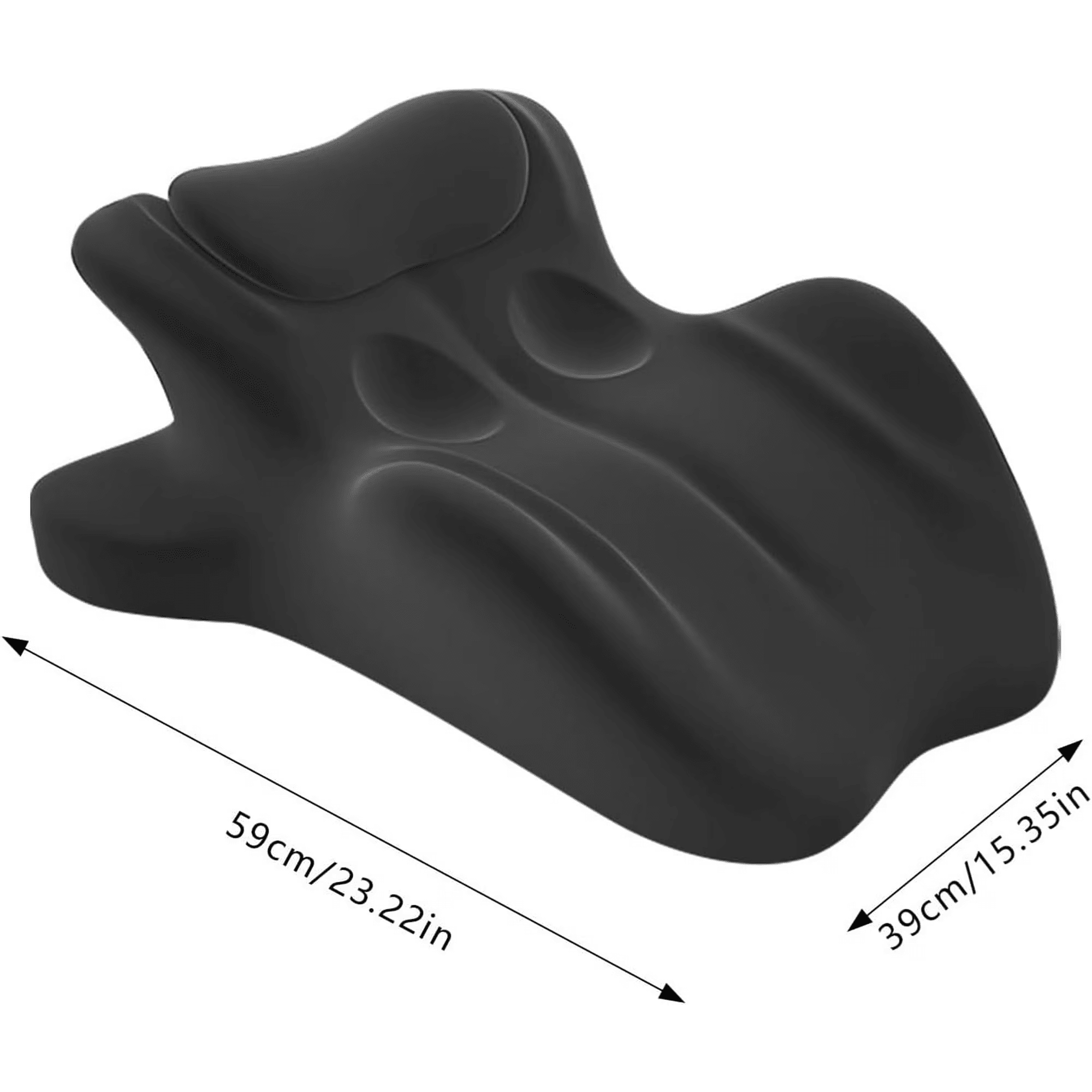TripleHBB  Memory Foam Wedge Pillow, 27° Angled Support for Neck and Waist, Multi-Position Support Pillow