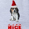 thumbnail image 2 of CafePress - Nice Beagle Christmas - Cute Infant Baby Football Bodysuit, 2 of 3