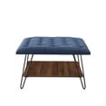 thumbnail image 3 of Manor Park Mid-Century Modern Tufted Ottoman - Blue, 3 of 7