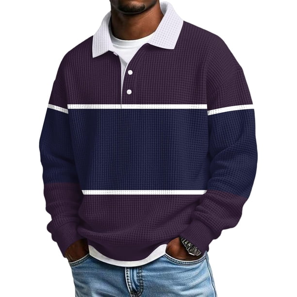 Hombres Camisa de Manga Larga Vintage Impreso Botón Abajo Cuello Turndown Casual Verano Sólido