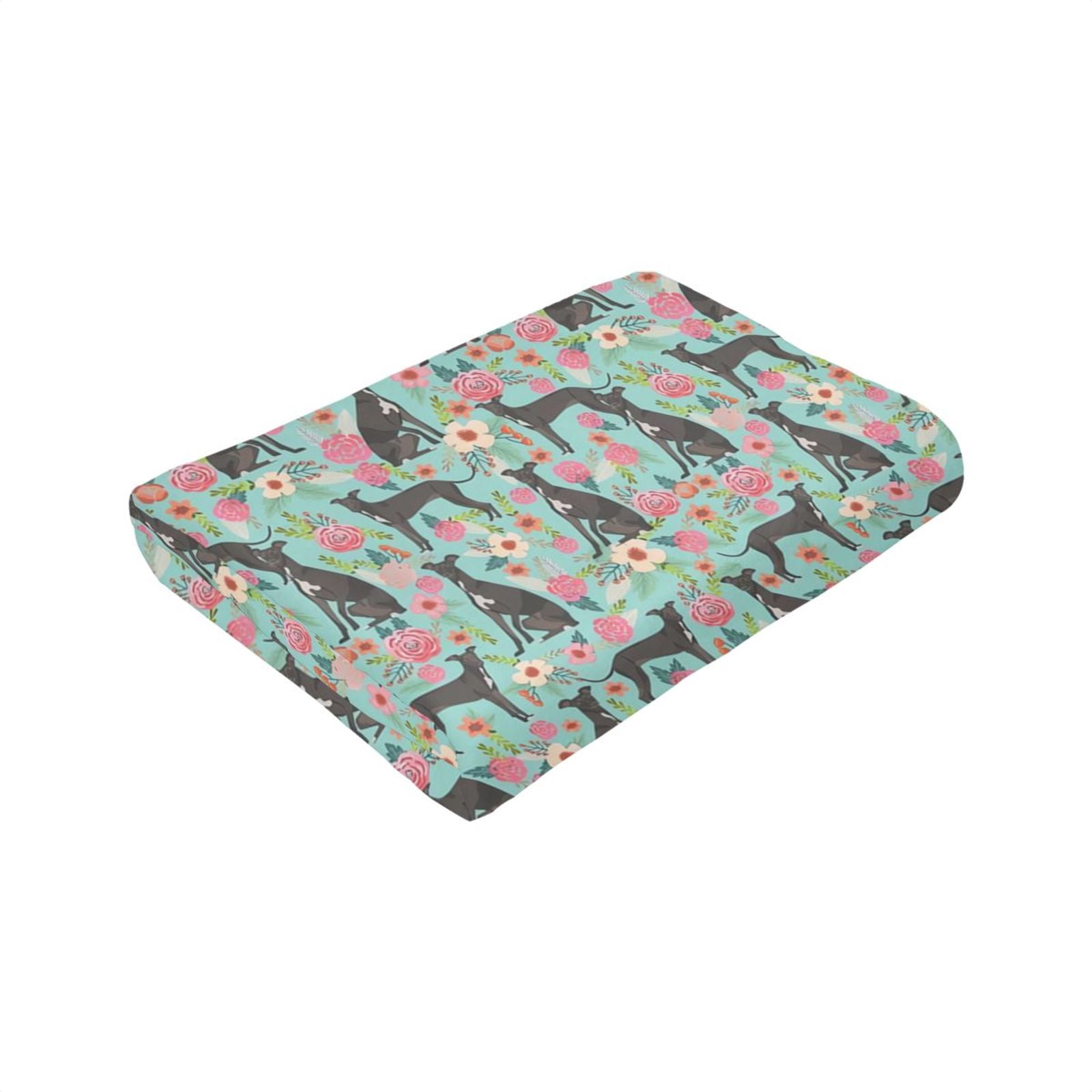 Wijzvio Italian Greyhound Dog Throw Blanket Soft Fuzzy Fleece Blanket For Couch Bed Living Room Decoration 60"X50"