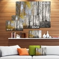 thumbnail image 3 of Yellow Morning in Forest Panorama - Landscape Canvas Art Print, 3 of 4