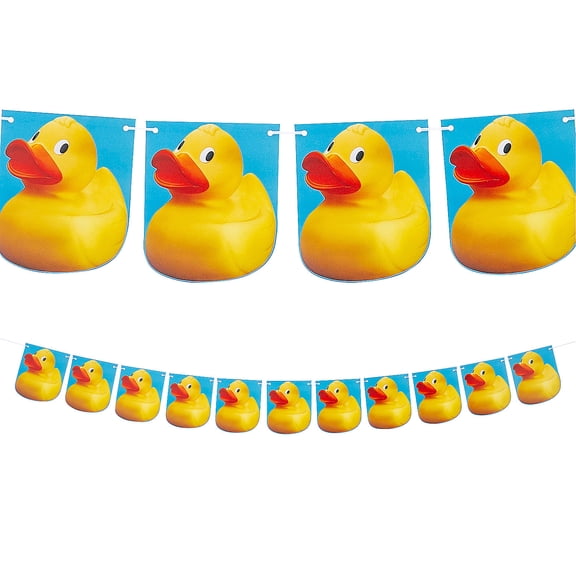 Fun Express 7 ft. Rubber Ducks Ready-to-Hang Garland Decoration