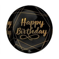 16" Colorful Elegant Birthday Orbz Foil Balloon