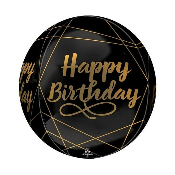 16" Colorful Elegant Birthday Orbz Foil Balloon