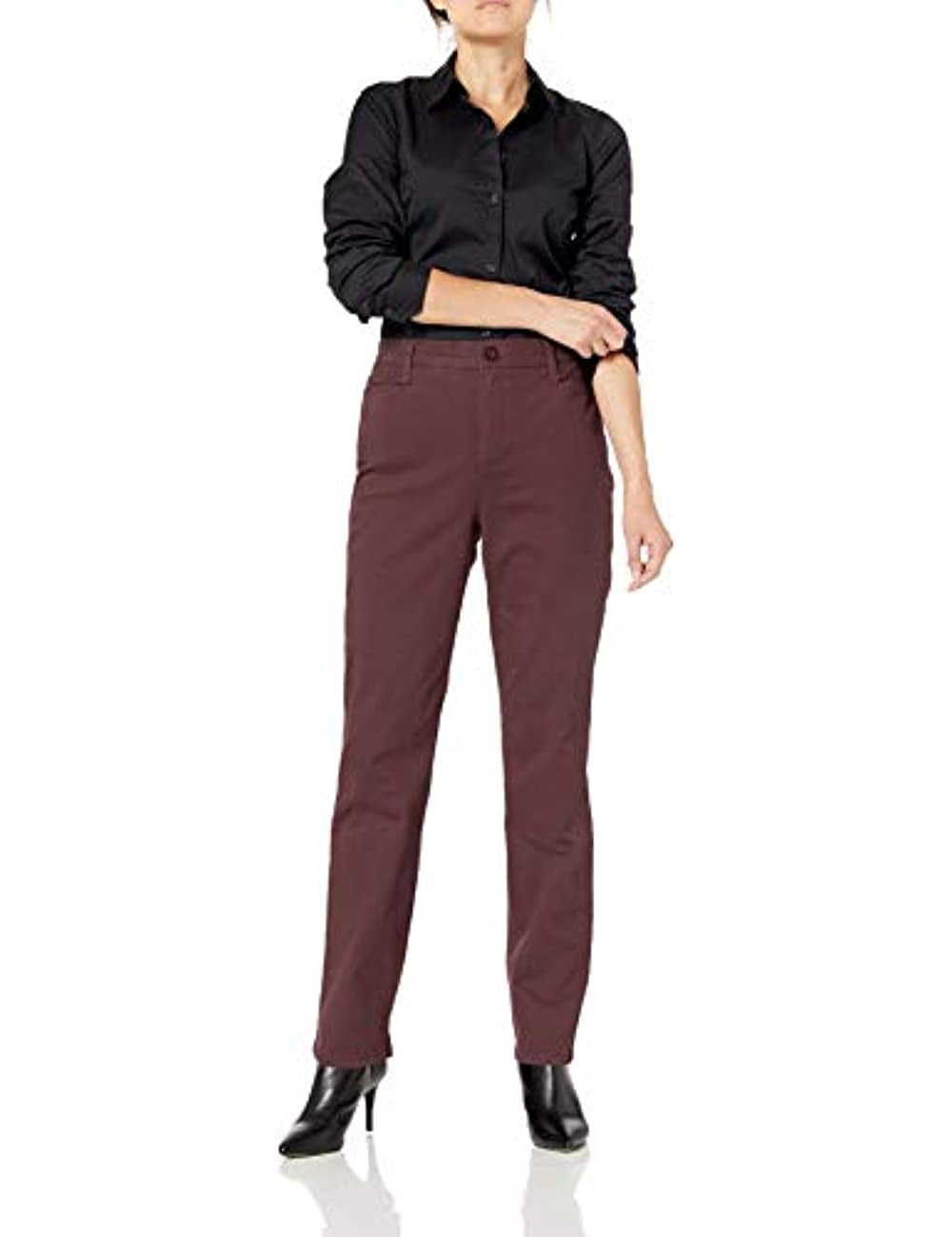 plus size gloria vanderbilt amanda classic tapered trouser pants