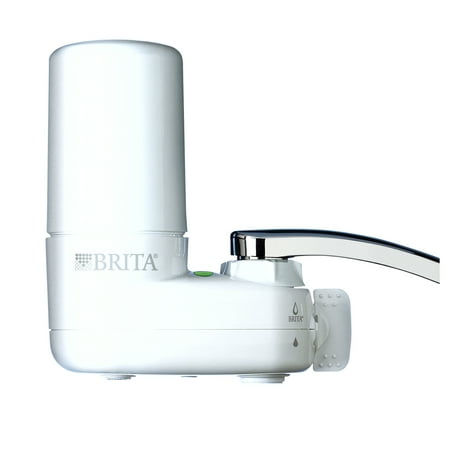 Use Filter Faucet (Brita Tap Water Filter System, Water Faucet Filtration System with Filter Change Reminder, Reduces Lead, BPA Free, Fits Standard Faucets Only - Basic,)