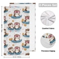 thumbnail image 2 of 2-Piece Polyester cotton Towel Set Absorbent Pool Float Otter Hand Towel Bath Towel Soft and Comfortable Machine Wash 28.3x14.4, 2 of 7
