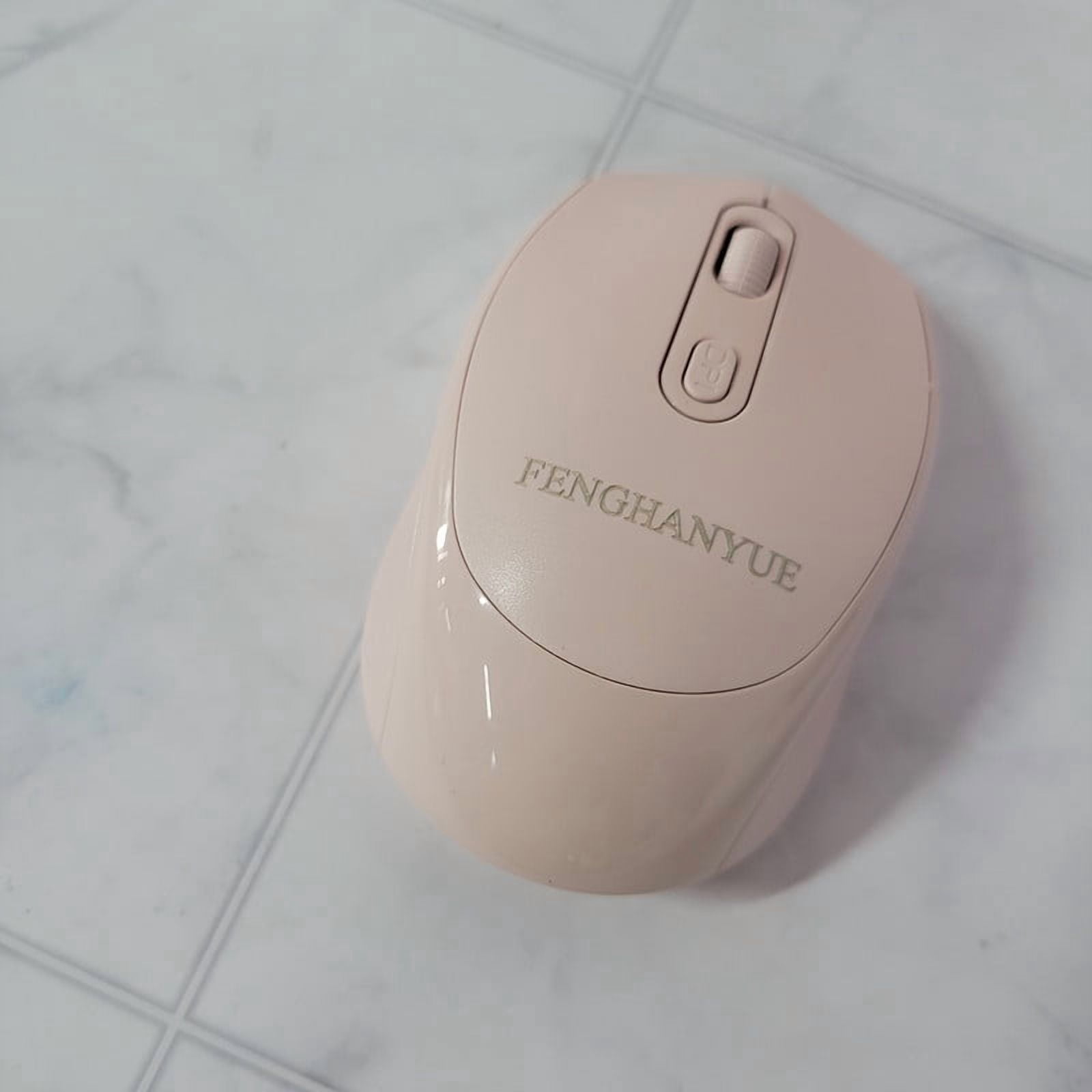FENGHANYUE Computer peripheral devices Pink Bluetooth Mouse: Silent, Ergonomic, and Rechargeable