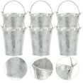 thumbnail image 3 of MLINS 18 Pcs Iron Flower Buckets Iron Flower Containers Flower Storage Bucket for Balcony, 3 of 8