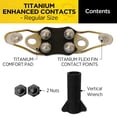 thumbnail image 2 of Aletas flexibles regulares con puntos de contacto con alas de titanio de Dogtra, 2 of 6