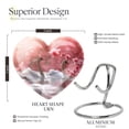 thumbnail image 2 of Blissful Blossom Serenity Swan - Small Urn For Ashes - Compact Decorative Urn For Human Ashes - Mini Heart Heart Keepsake For Adult Males 3 Inch, 1 Pc, 2 of 5