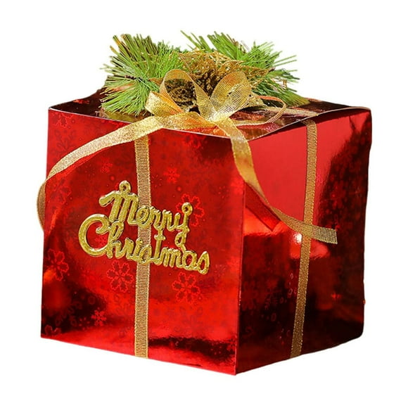 Christmas Tree Decorations,Christmas Gift Box Gift Box Christmas Decoration Ornaments Christmas Tree Scene Decoration Holiday Dress Up Supplies,Christmas Tree Ornaments