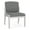 Asteroid Gray, variant on Amherst Steel Reception Waiting Armless Guest Chair / Silver Steel / Black