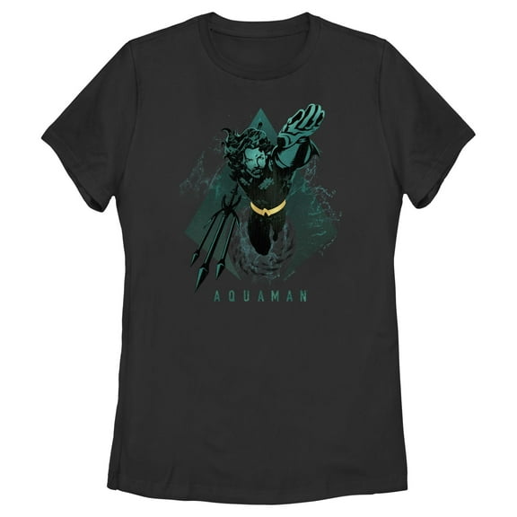 Women's Aquaman King Swimming Shape  Graphic T-Shirt