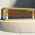 thumbnail image 3 of Adorno decorativo con cubierta antipolvo para vitrina de exhibición de automóviles en diacast con escena de estacionamiento a escala 1:32 6 manchas naranja, 3 of 4