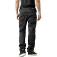 thumbnail image 4 of Ma Croix Mens Biker Jeans Slim Straight Fit Denim Distressed Zipper Pants, 4 of 7