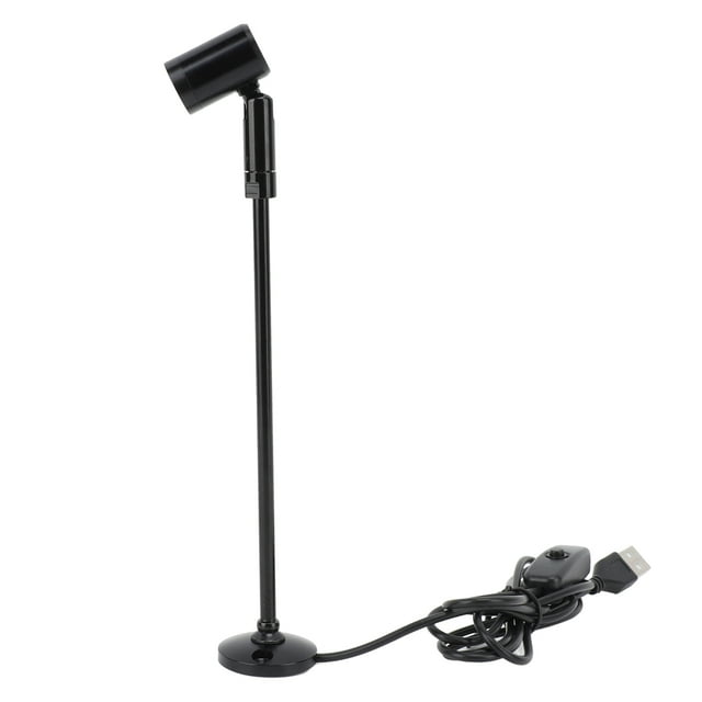 Adjustable LED Standing Spotlight, Modern Minimalist Design, USB Powered With Button Switch Control, 21cm Tall, For Dressing Tables, Cabinets, Showrooms, Galleries, Restaurants