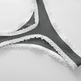 thumbnail image 5 of BLVB Lace Cotton Thongs for Women Ladies Underwear Low Rise Soft Panties No Show, 5 of 5