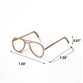 thumbnail image 4 of Ounissouiy Monturas de gafas Práctico Útil Suministro de gafas creativas multifuncionales Marco de gafas para niños resistente simulado Juegos de imaginación Oro, 4 of 6