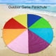 thumbnail image 3 of Kids Parachute Giant Multicolored Kid's Play Parachute Canopy con 16 Asas Juegos para Interiores y Exteriores y Juguetes para Hacer Ejercicio Promueve El Trabajo En Equipo, El Ejercicio Físico(3M) Ecomeon no, 3 of 5
