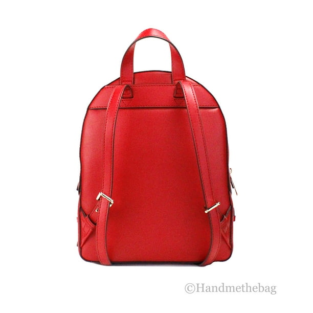 MICHAELKORS レッド リュック Michael Kors Jaycee Medium Bright Red Pebble Leather Zip