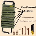 thumbnail image 4 of Multi-Purpose Tool Bag High Quality Professional Multi Pocket Electrician Tool Bag Roll UP Portable Electrician Tool bag Green, 4 of 6