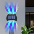 thumbnail image 2 of Solar Lights Outdoor Wireless, 10 Led Up Down Wall Lights for Outside Patio Garden, Ip65 Waterproof Solar Powered Exterior Lighting Fixtures for Yard Walkway Porch, 2 of 7
