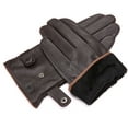 thumbnail image 5 of Gallery Seven Men’s Classic Buttoned Leather Winter Gloves, 5 of 6