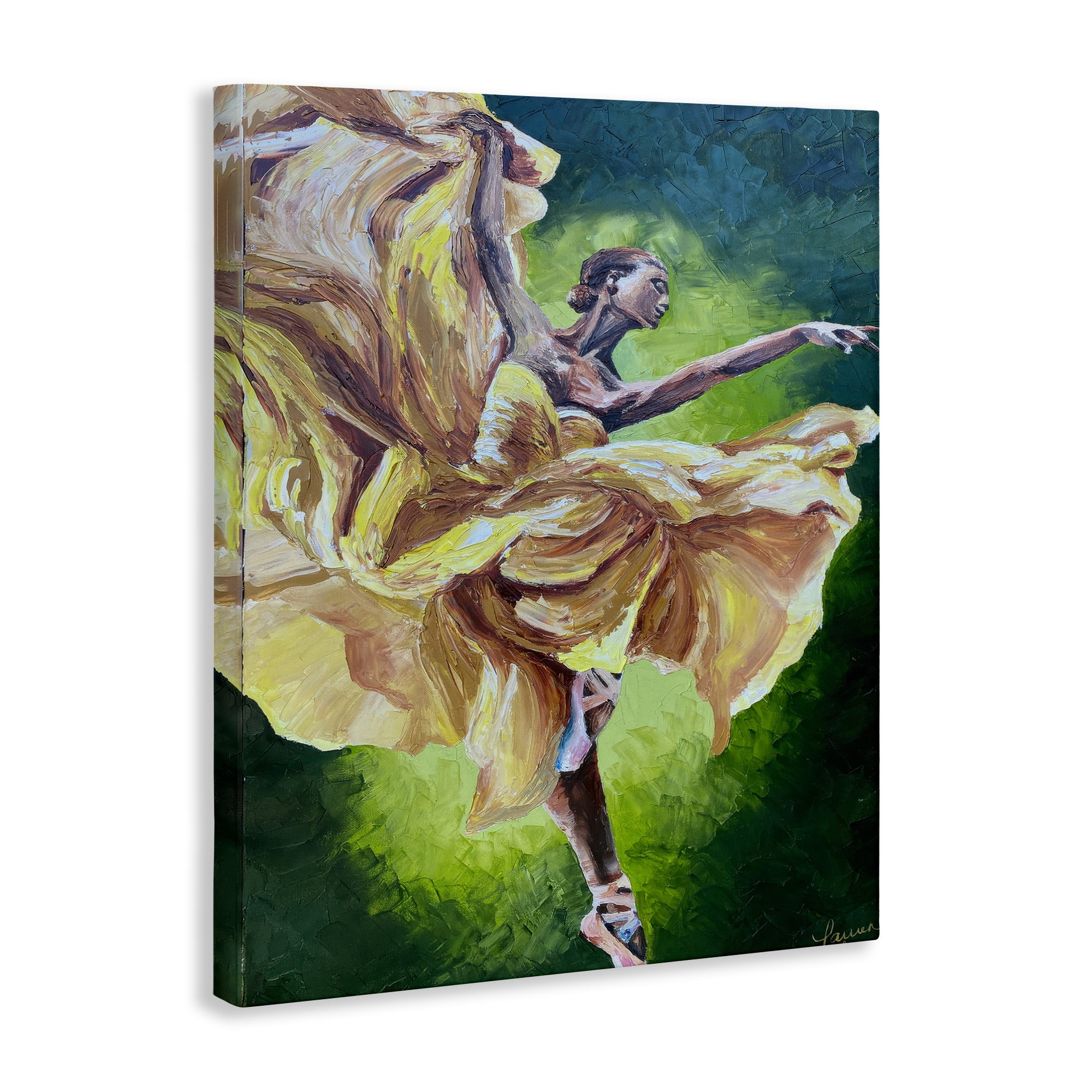 Stupell Industries Primavera Ballet Dancer Canvas Wall Art, design by Lauren Luna