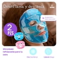 thumbnail image 2 of Mascarilla de Gel Frío y Calor para Ojos y Cara | Reutilizable, Suave y Ajustable | Alivio para Migrañas, Ojos Hinchados, Estrés y Dolor | Pack de 2 piezas (Azul y rosa), 2 of 11
