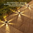 thumbnail image 4 of HHGBAD Solar Ground Lights Outdoor, LED Disk Lights for Garden Pathways, Waterproof In-Ground Landscape Lighting, Auto On/Off, Warm/White Color Options, 4 of 6