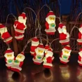 thumbnail image 3 of Cadena de luces de muñeco de Ancianos de Navidad , adecuada para recámara, árbol de Navidad, decoración de fiestas(Batería)(3.20 metros y 20 luces), 3 of 5