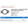 thumbnail image 2 of Exhaust Gasket - Compatible with 2008 - 2010 Chrysler Town & Country 2009, 2 of 2