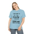 thumbnail image 4 of I Just Want To Drink Wine And Pet My Dog Unisex Heavy Cotton Tee, 4 of 9
