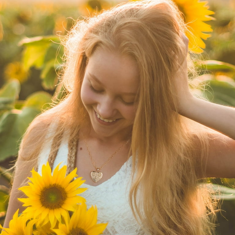 Gold on sale plated sunflower