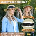 thumbnail image 3 of Flyingstar Women's Ponytail Sun Hat for Hiking, Gardening and Safari, Wide Brim Hat For Women with Breathable Mesh and Ponytail Hole Opening, Olive, 3 of 7