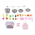 thumbnail image 2 of Kids Kitchen Pretend Play Toys,Kids Kitchen Pretend Play Cooking Play Set Stainless Steel Cookware Power Packed Performance, 2 of 8