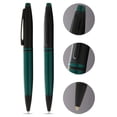 thumbnail image 2 of Cross Calais Matte Green and Black Lacquer Ballpoint Pen, 2 of 7