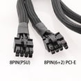 thumbnail image 4 of PCIe Cable, ATXs CPU 8Pin Male to PCIe 8Pin (6+2) Male Power Cable for Power Supply, 4 of 8